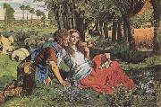 William Holman Hunt The Hireling Shepherd (mk09) Spain oil painting artist